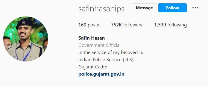 Safin's Instagram account