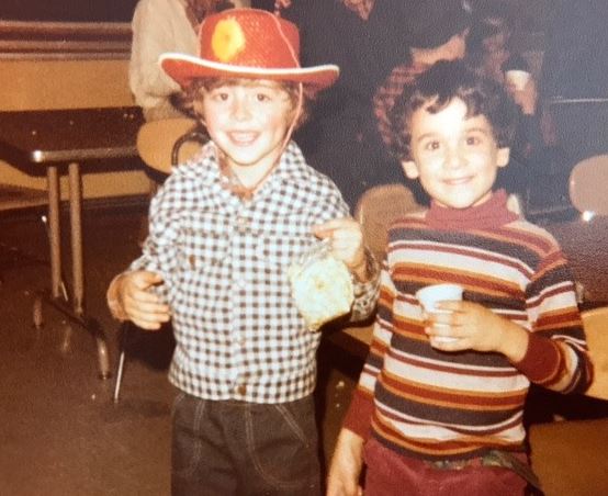 Sam Tripoli old image with his brother