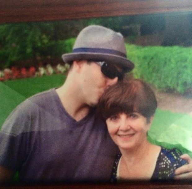 Sam Tripoli with his mom