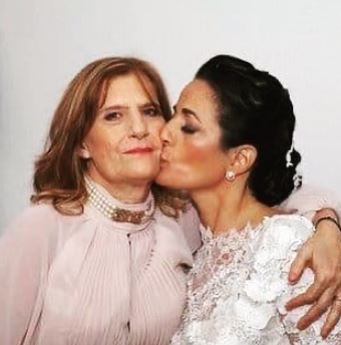 Sandrine Aboukrat with her mom