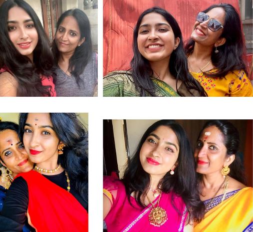 Sanya with her mother