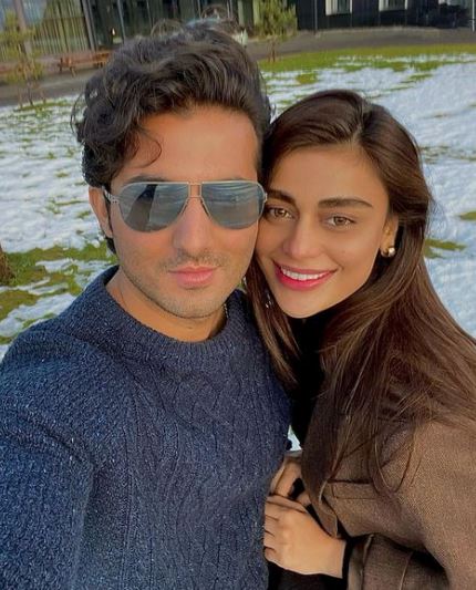 Shahroz Sabzwari with his wife