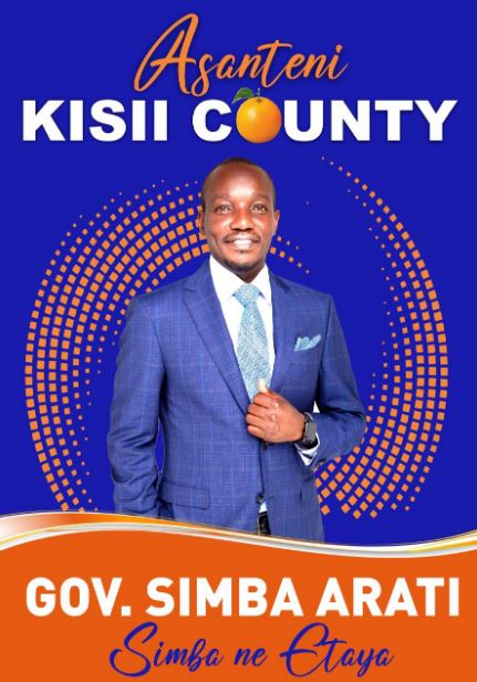 Simba Arati is the Governor of Kisii County 2022