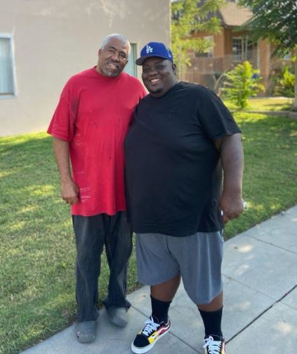 Teddy with his dad