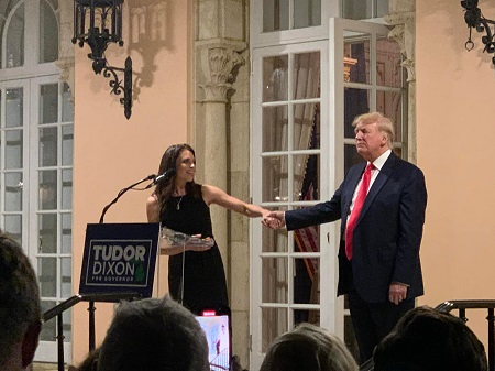 Tudor Dixon with Donald Trump