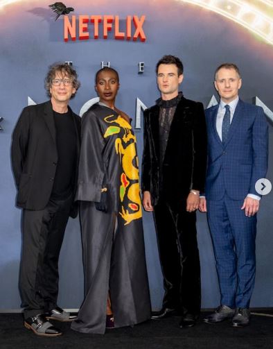 Vivienne with the cast of The Sandman