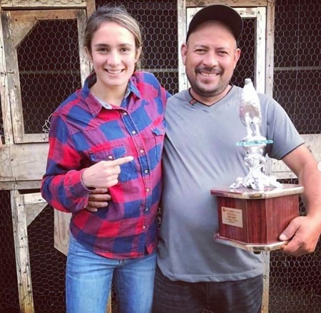 Yazmin Jauregui with her father