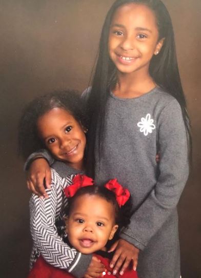 Young Camryn with her siblings