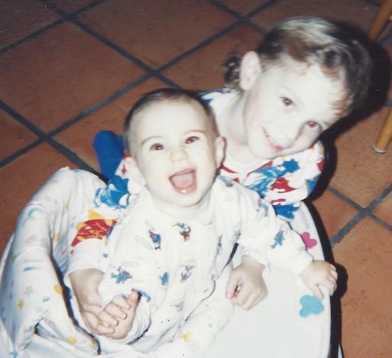 Young Jesse with her brother Taylor