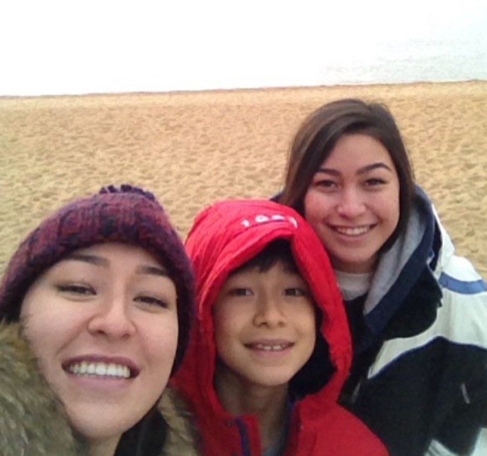 Alexandria Herring with her brother and sister