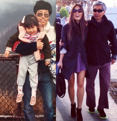 Alicia Hannah with her dad