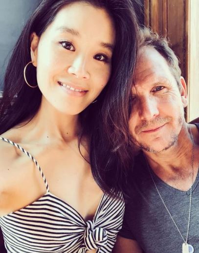 Alicia with her husband Sebastian Roché