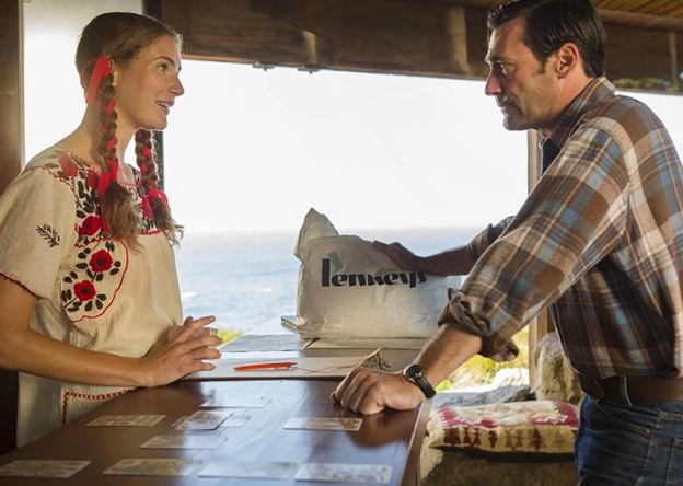 Anna and Jon Hamm worked together on the series Mad Men