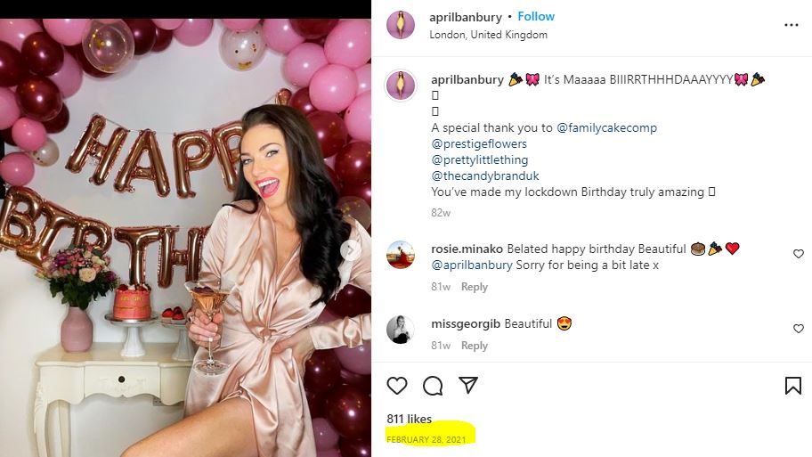 April Banbury birthday