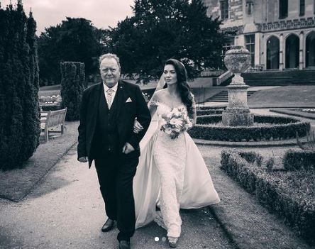 April with her father