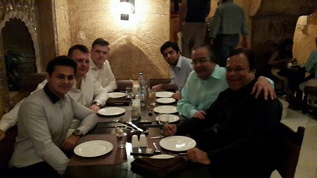 Atulya Mafatlal with friends