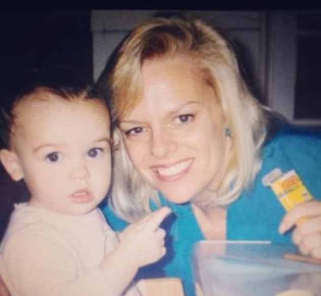 Ava Capri with her mother