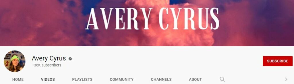 Avery Youtube channel