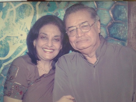 Bharati Jaffrey brother Devan Verma with his wife. Devan Died earlier in 2014