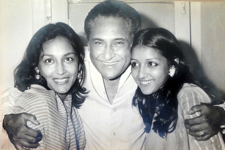 Bharti Jaffrey old picture with her father and daughter in left