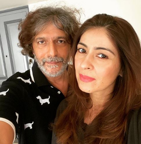 Bhavna Pandey with her husband