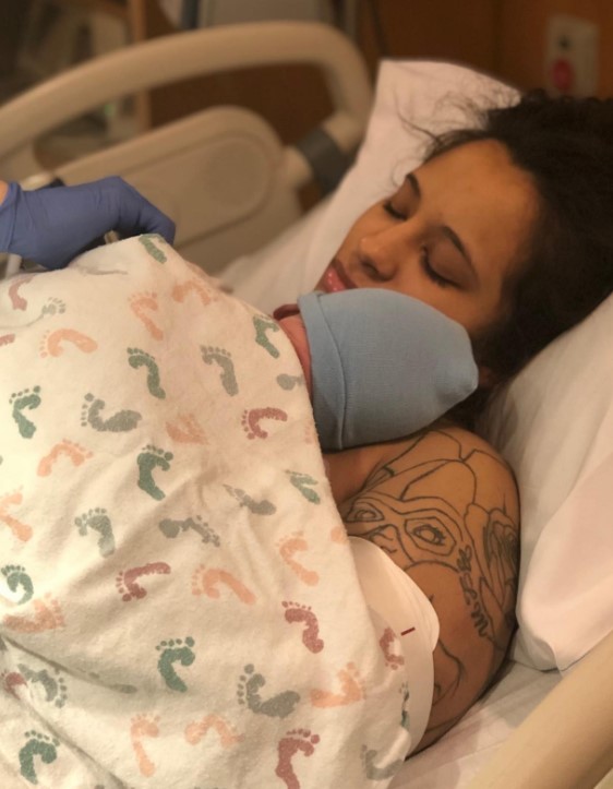 Breanna Akili gave birth to a boy in 2020