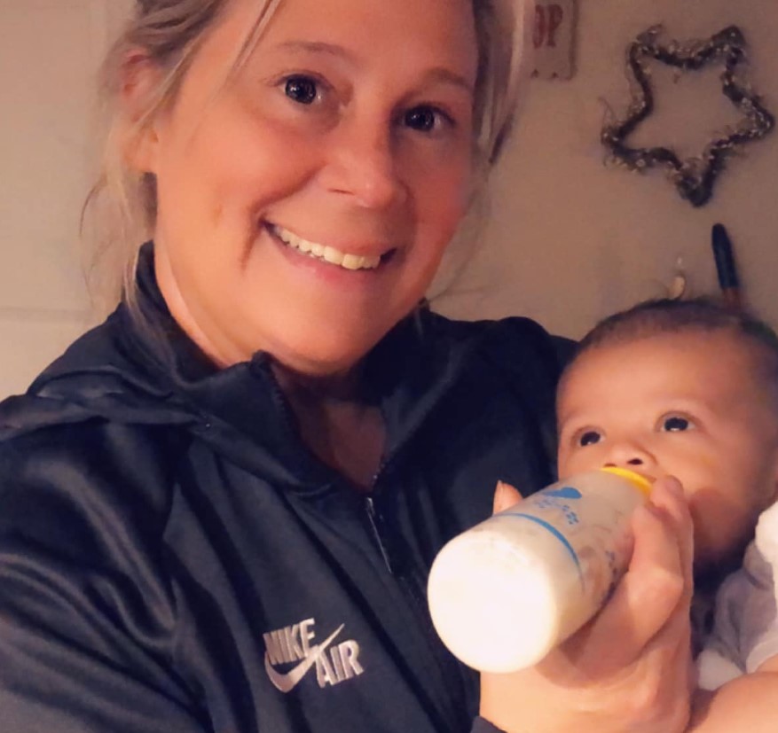 Breanna Akili mother and son