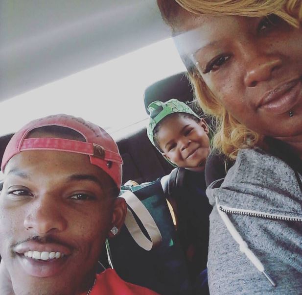 Breezy with his mom