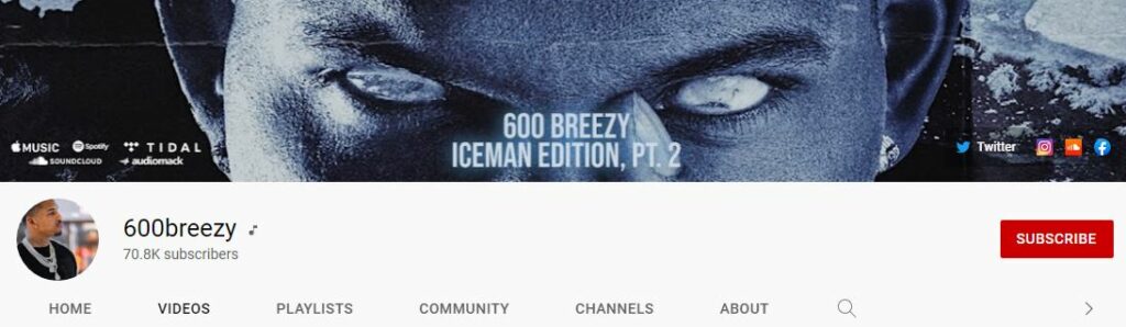 Breezy's Youtube channel