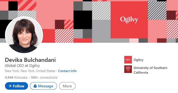 Bulchandani's LinkedIn account