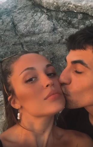 Caterina Mengs with her boyfriend