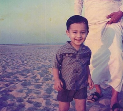 Childhood picture of Arjun Kalyan