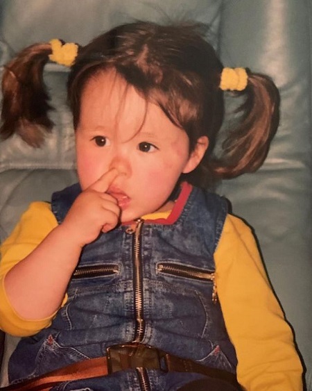 Childhood picture of Aurora Ramazzotti