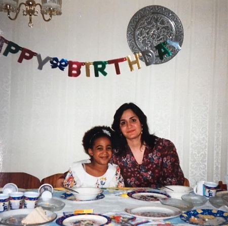 Childhood picture of Sophia Nomvete