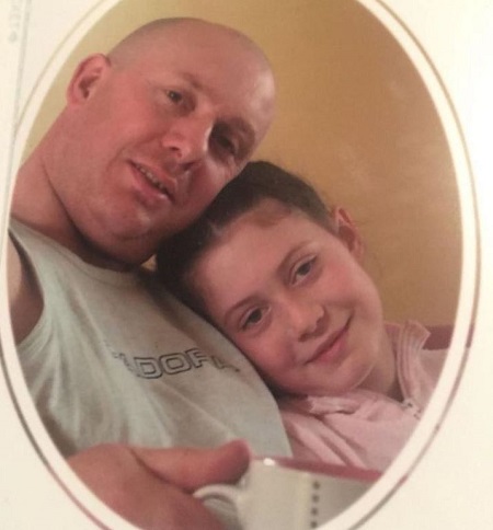 Chloe Ferry with her father