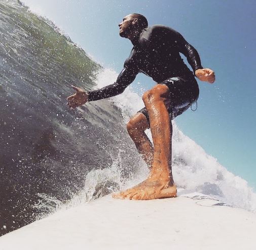 Clement Giraudet learned surfing