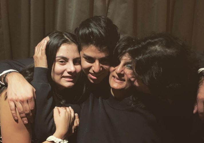 Devika with her kids