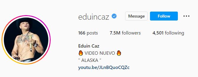 Eduin's Instagram account