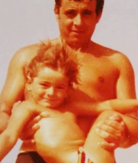 Elenoire Ferruzzi with her father