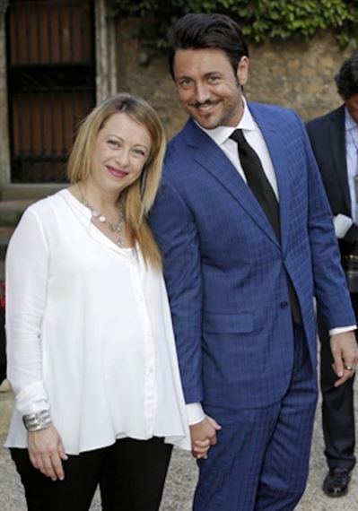 Giorgia Meloni and Andrea Giambruno