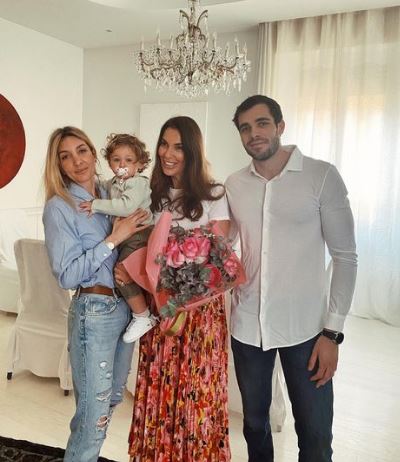 Goffredo with his mom Francesca Romana Malato and sister Carolina Cerza