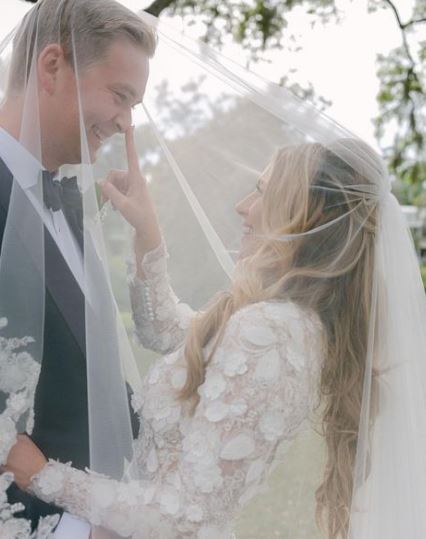 Hillary Vaughn with her husband
