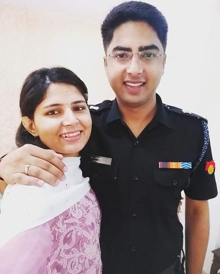 Isha Duhan with her husband