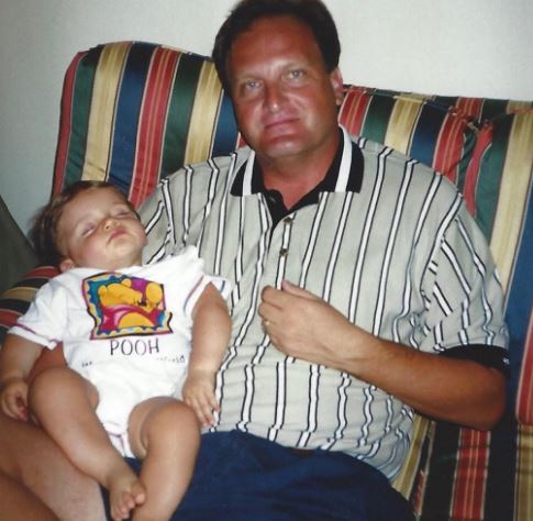 Jake LaRosa childhood image with his dad