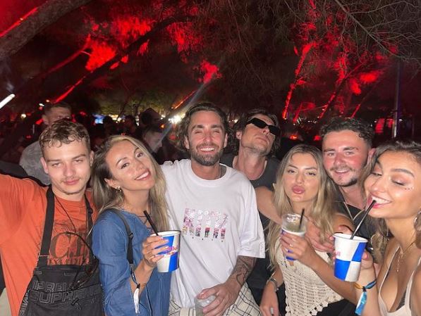 Jamie Roy with his friends