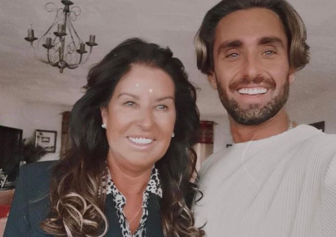 Jamie Roy with his mom