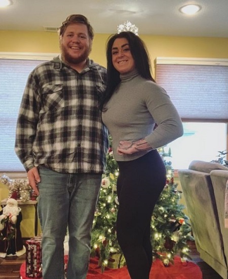 Janelle Zielinski with her brother