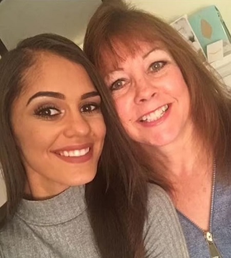 Janine Tate with her mother