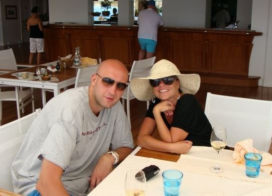 Jennifer Ilgauskas with her husband