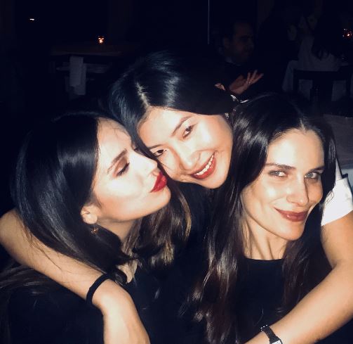 Jessica with her friends